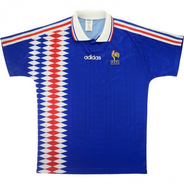 Tailandia Camiseta Francia Replica Primera Ropa Retro 1994 Azul